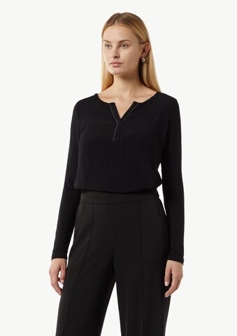 T-shirt COMMA en noir : devant
