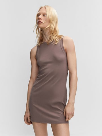 Robe 'TUNDRA' MANGO en marron : devant