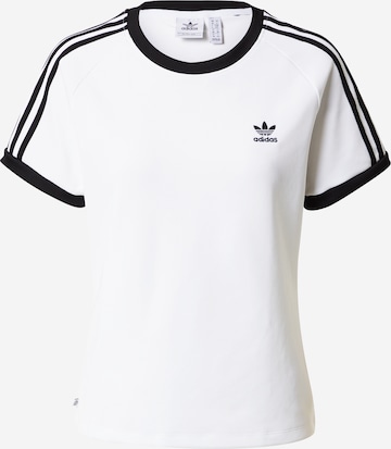 Tricou 'Adicolor Classics  3-Stripes' de la ADIDAS ORIGINALS pe alb: față