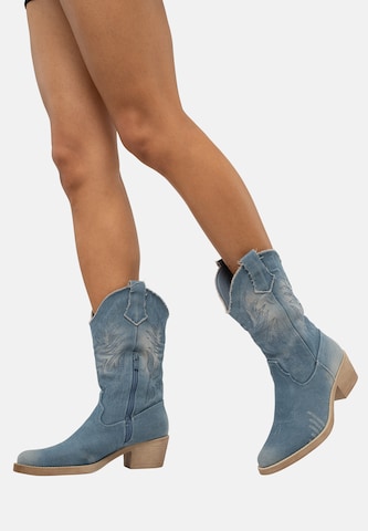 Stivale da cowboy di Salinyang in blu