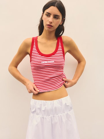 Pull&Bear Top 'PACIFIC' - rózsaszín: elől