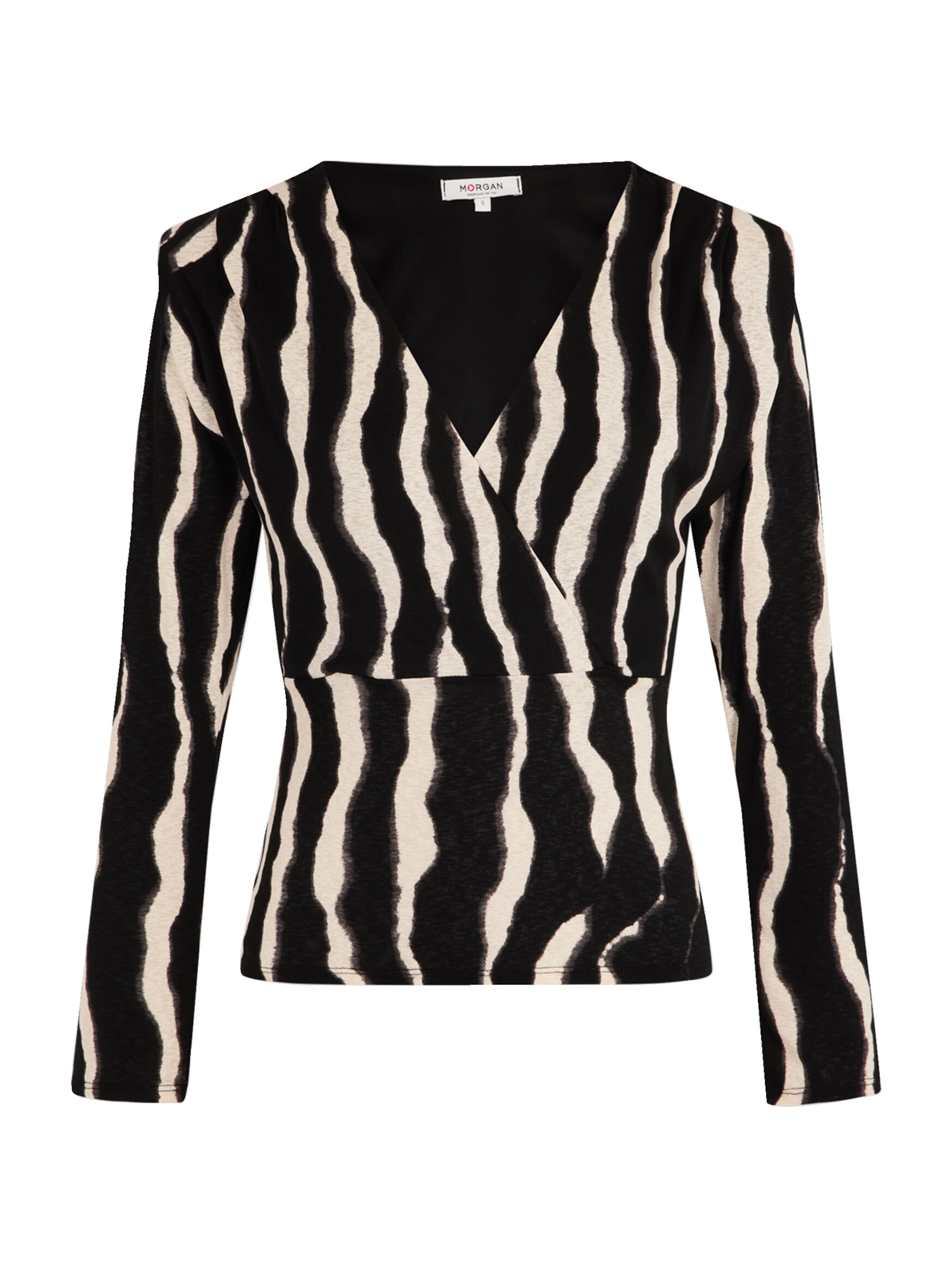 Morgan Blus '251-TIBLO' i svart: framsida