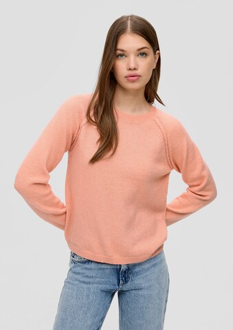 Pullover di QS in arancione: frontale