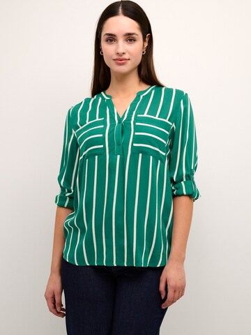 Kaffe Blouse 'Babara' in Groen: voorkant