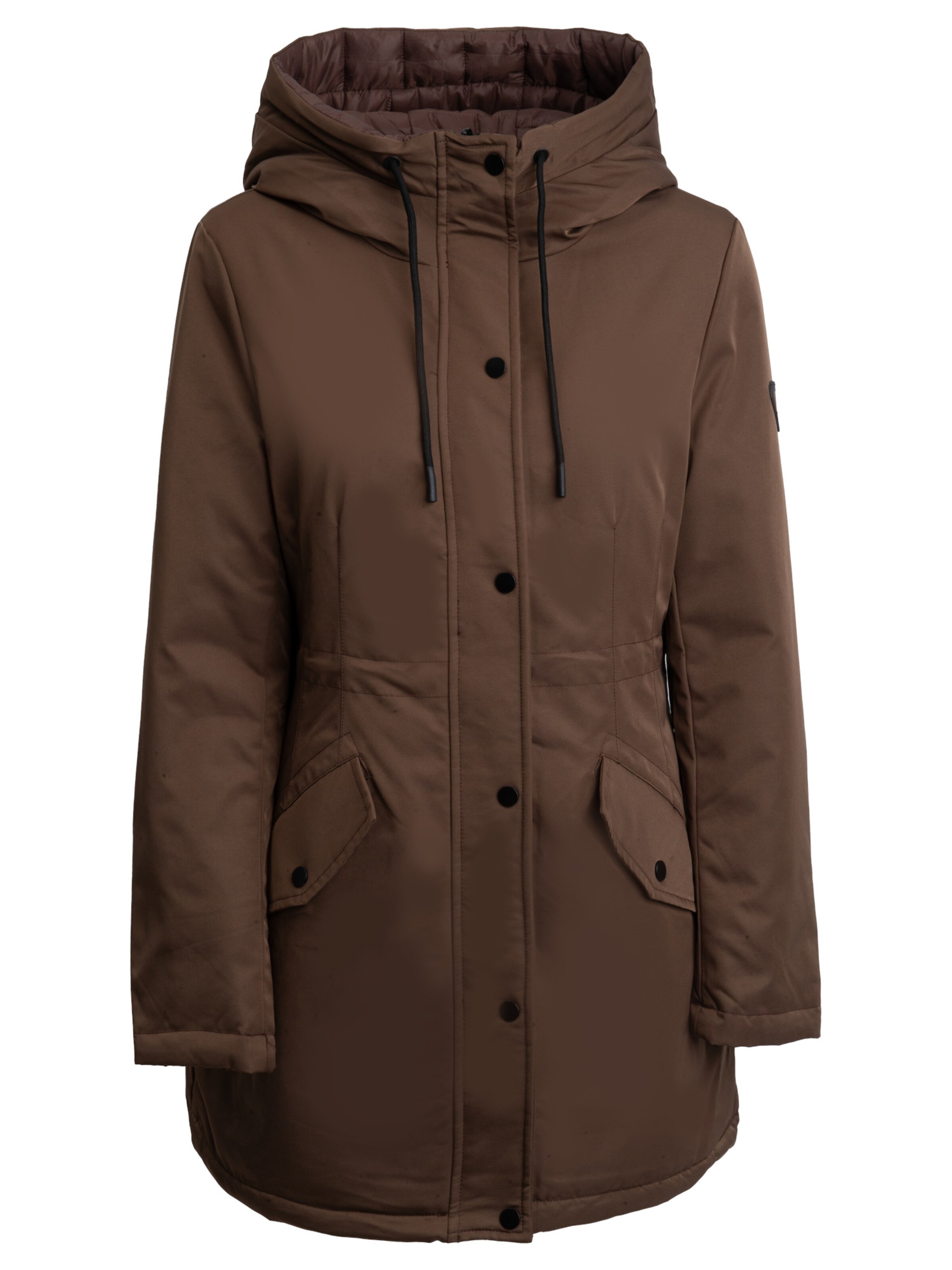 Influencer Parka in L in braun, Produktansicht