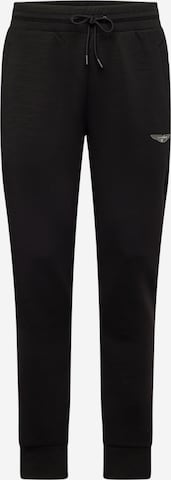 Hackett London - Tapered Pantalón en negro: frente