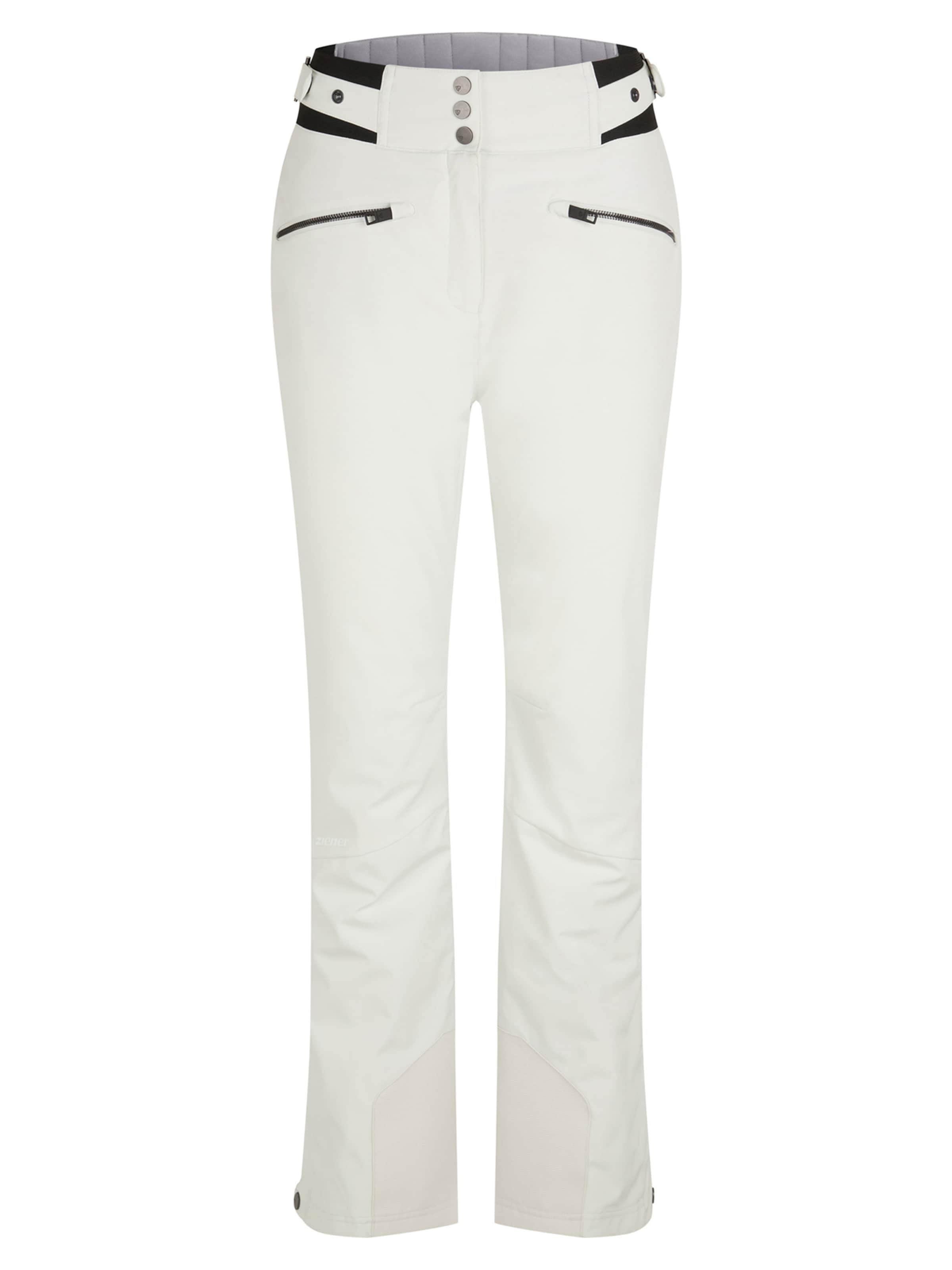 ZIENER Outdoor Pants 'TILLA' in White: front
