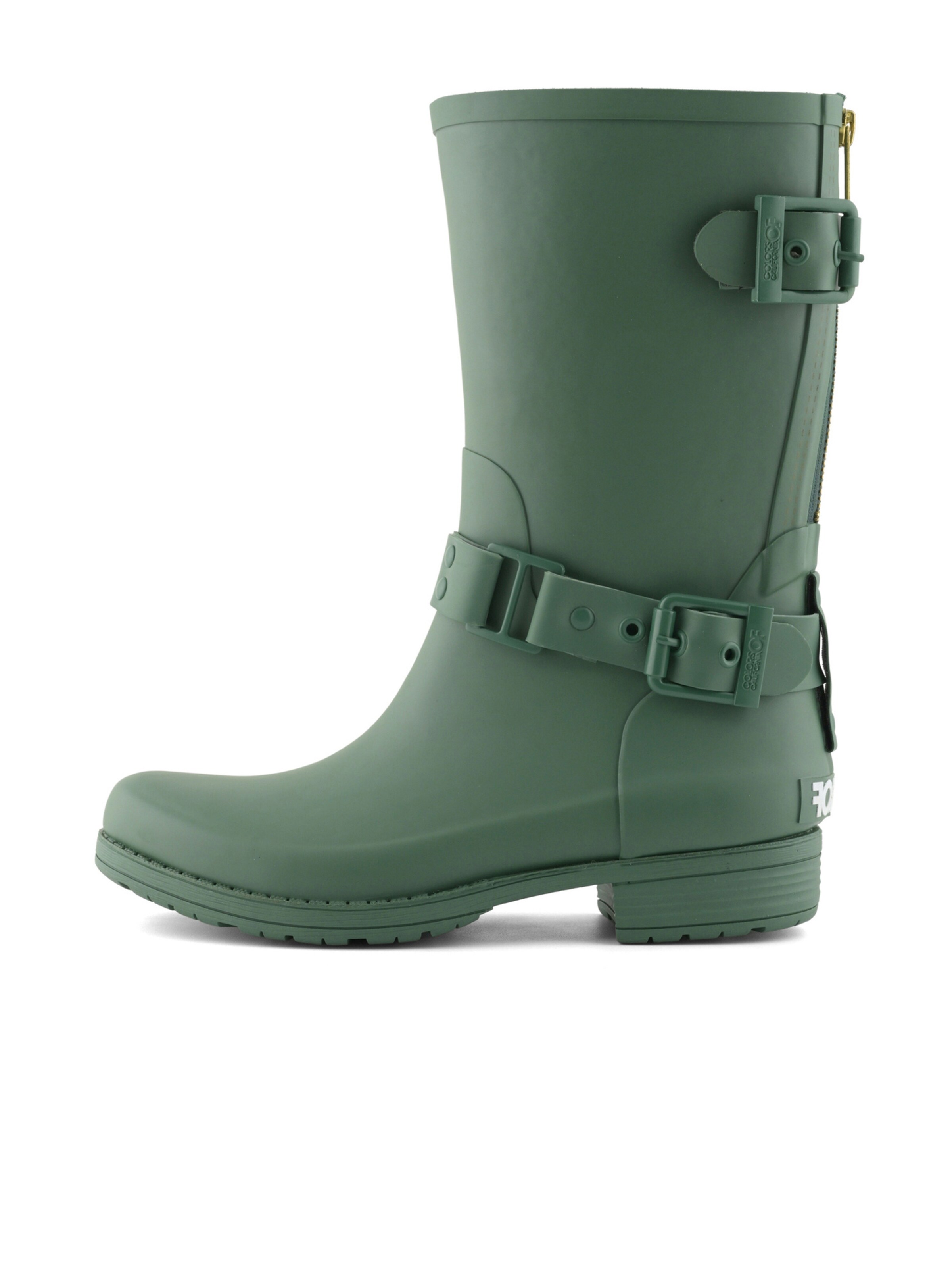 Stivale di gomma 'Wellies' di COLORS OF CALIFORNIA in verde: lato