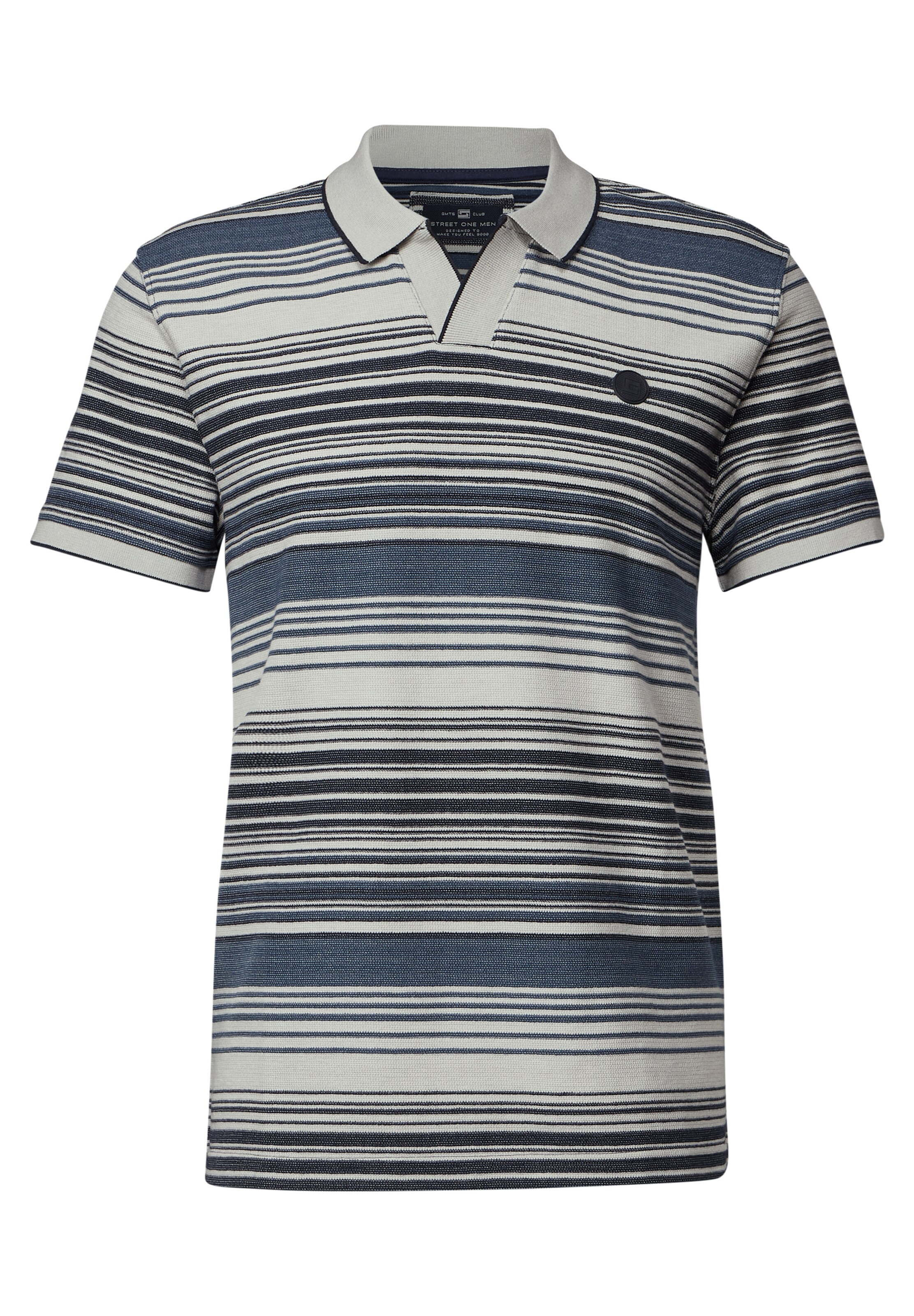 Street One MEN Poloshirt in Blau: Vorderseite