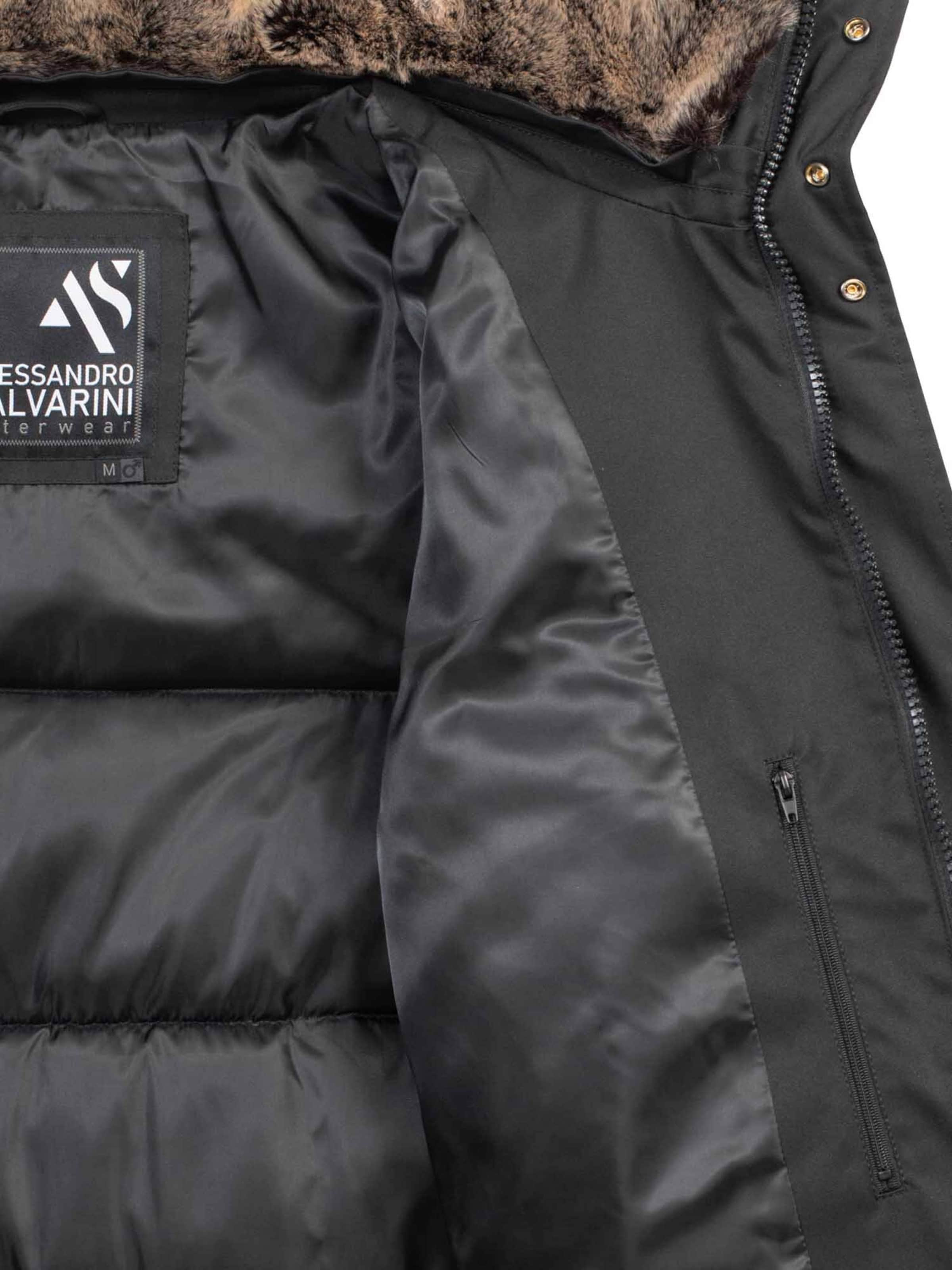 Alessandro Salvarini Winter jacket 'AS456' in Black