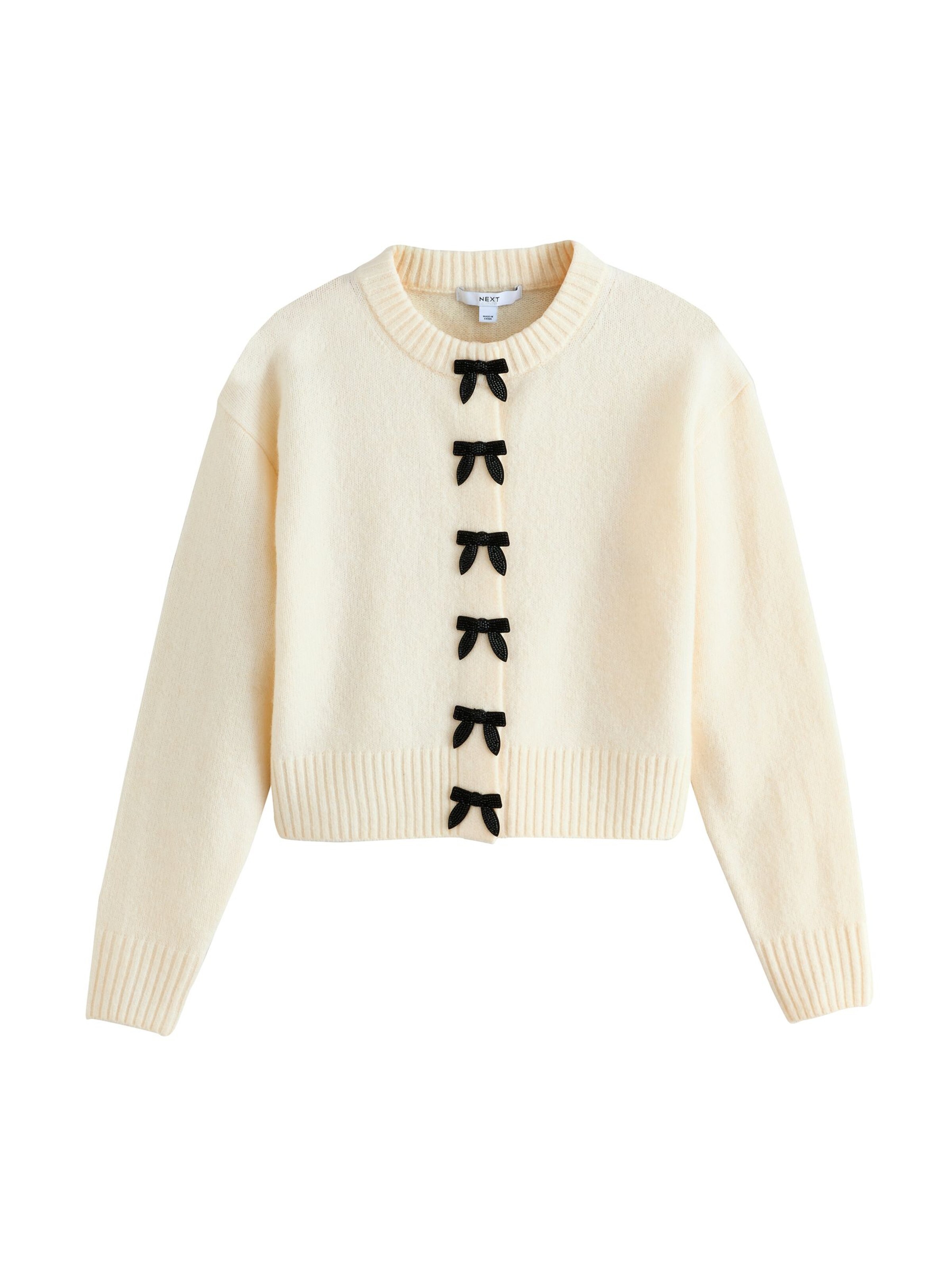 Next Strickjacke in Beige: Vorderseite