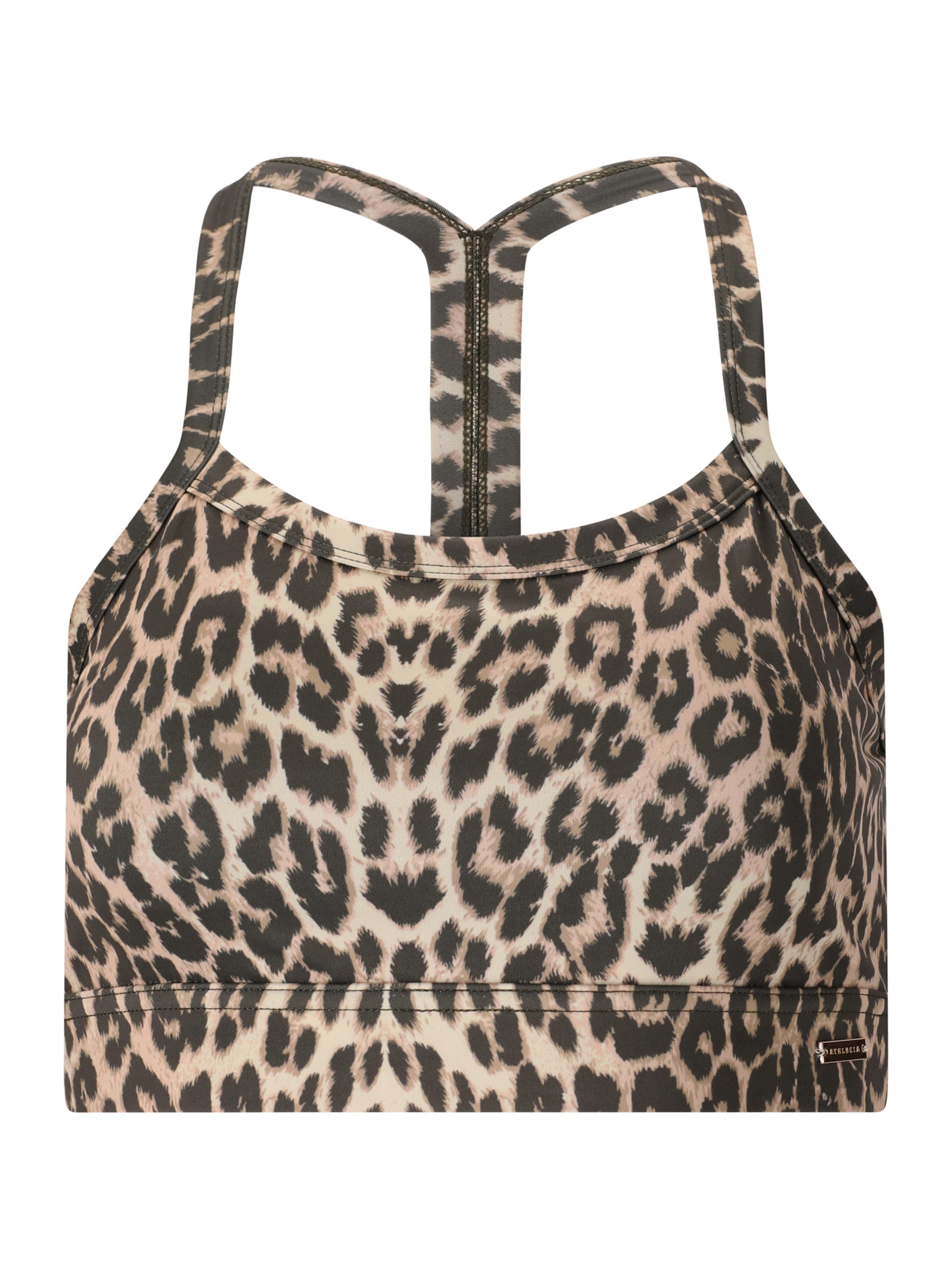 Bustieră Sutien sport 'Bloom V2' de la Athlecia pe bej: față