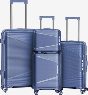4FLY Kofferset 'Linea Lux' in Blau: Vorderseite