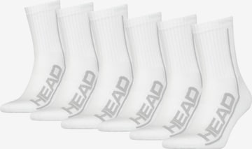 HEAD Athletic Socks in White: front