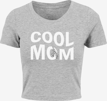 Merchcode Shirt 'Mothers Day - Cool Mom' in Grey: front