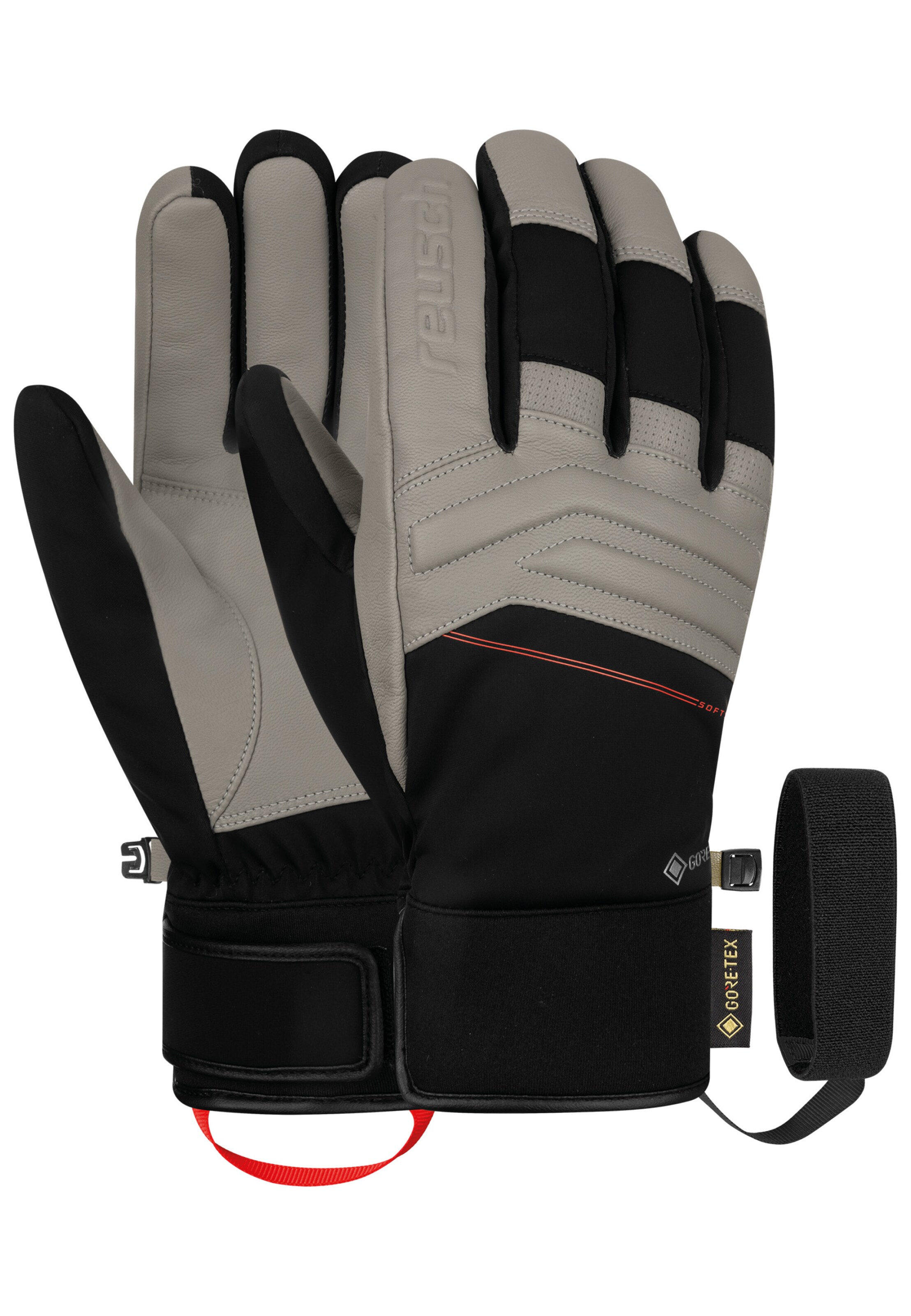 REUSCH Full finger gloves 'Jupiter' in Grey: front