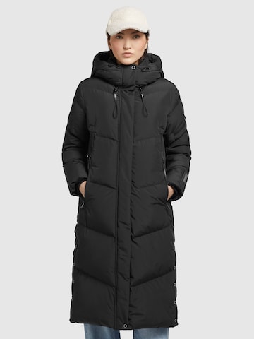 khujo Zimní kabát – černá: přední strana