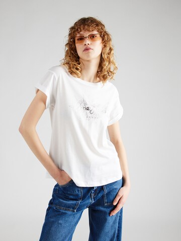 Pepe Jeans T-shirt 'HELEN' i vit: framsida