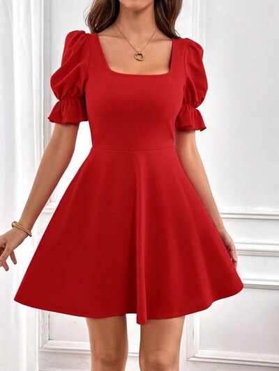 JANE's Kleid‌ in 44-46 in rot, Produktansicht