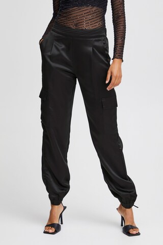 b.young Regular Cargo Pants 'Byipine' in Black: front