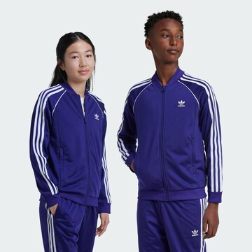Giacca di felpa 'Adicolor' di ADIDAS ORIGINALS in blu: frontale