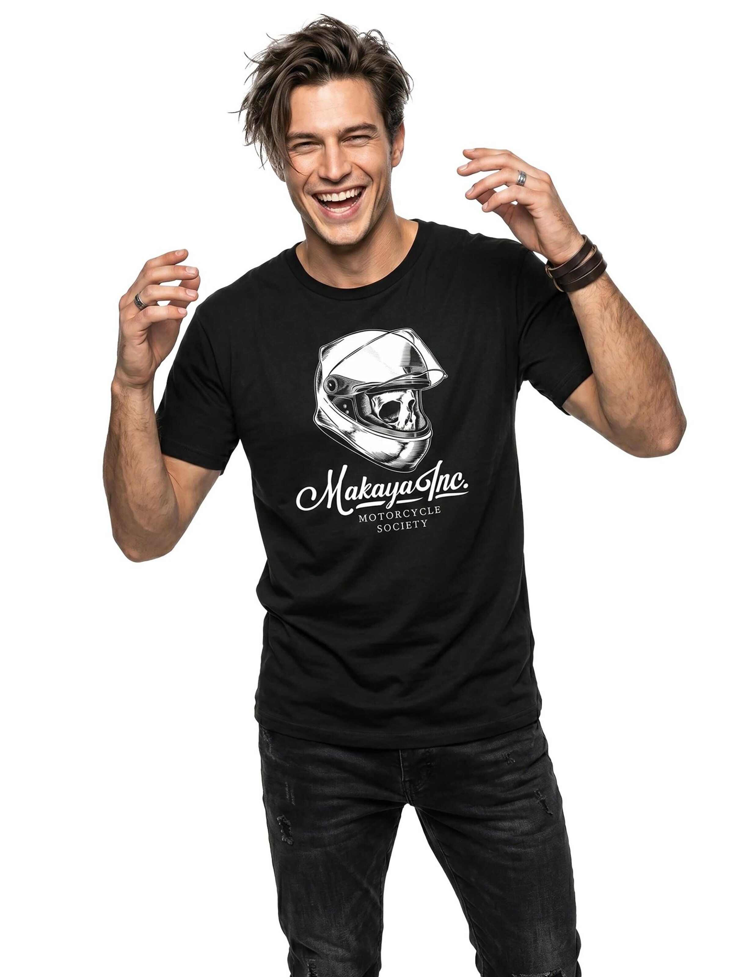 MAKAYA Shirt 'Makaya Inc.' in Black
