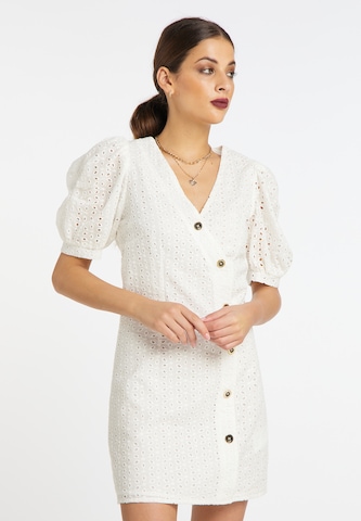 faina Платье-рубашка 'Koosh' в Белый