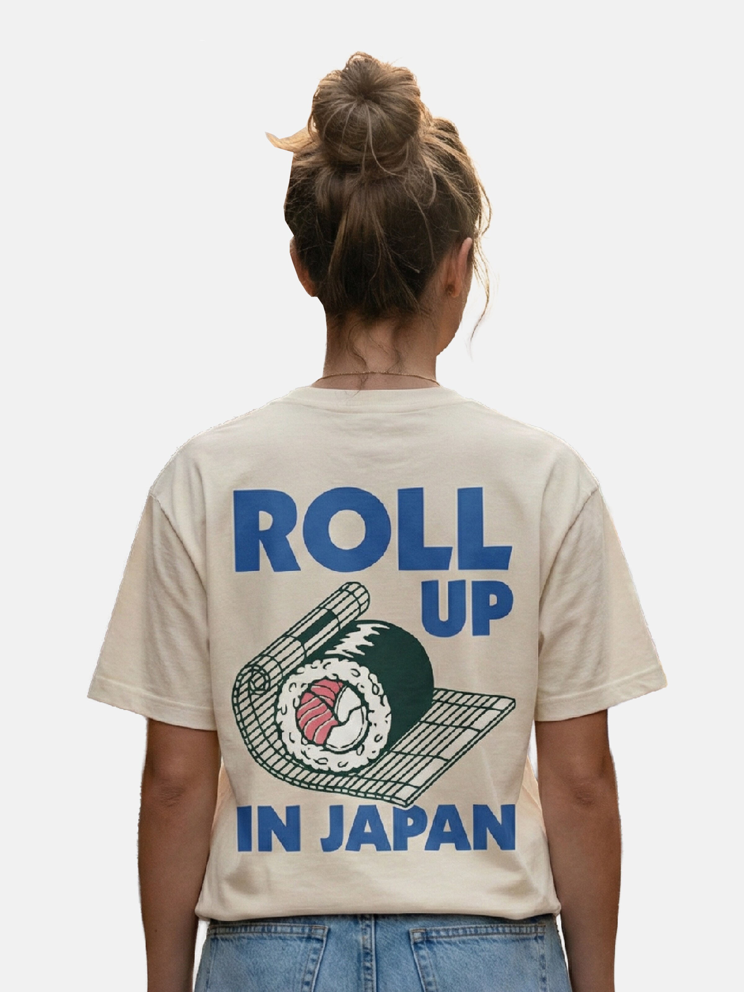RoamLikeSummer Shirt 'Roll Up'‌‌‌‌‌‌‌‌ in Beige