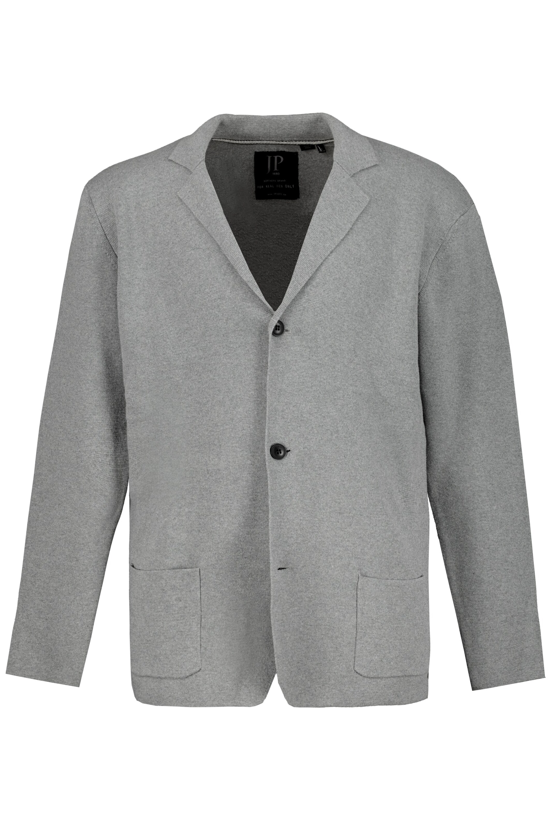 JP1880 Comfort Fit Jacke FLEXNAMIC® in Grau: Vorderseite
