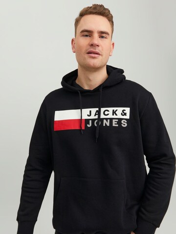 Jack & Jones Plus Μπλούζα φούτερ 'JJEcorp' σε μαύρο