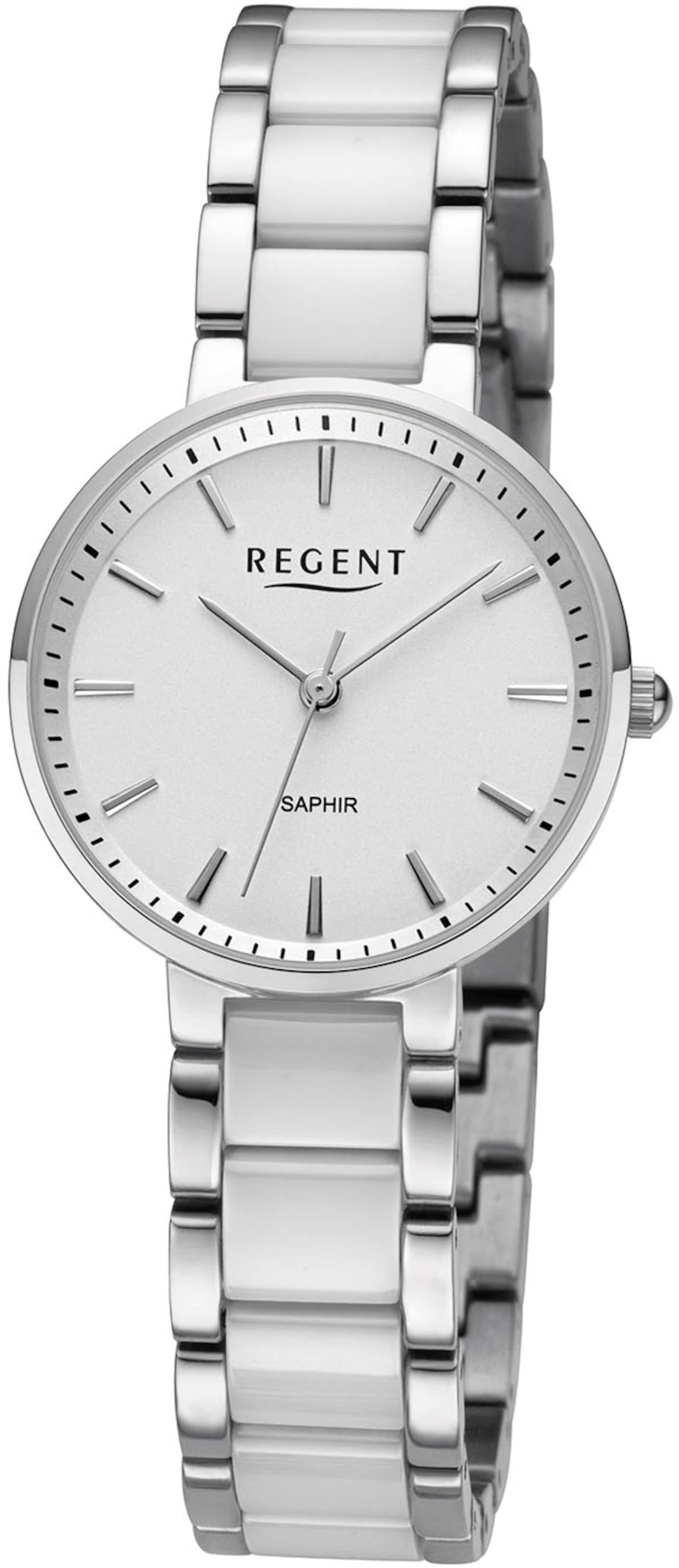 REGENT Uhr in Silber: Vorderseite