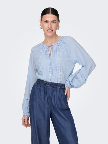 Camicia da donna 'ONLPovla' di ONLY in blu: frontale