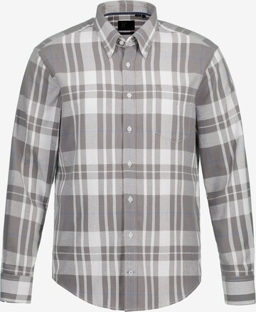 JP1880 Regular fit Button Up Shirt in Grey: front