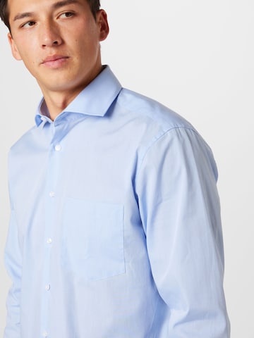 SEIDENSTICKER جينز مضبوط قميص لأوساط العمل بلون أزرق