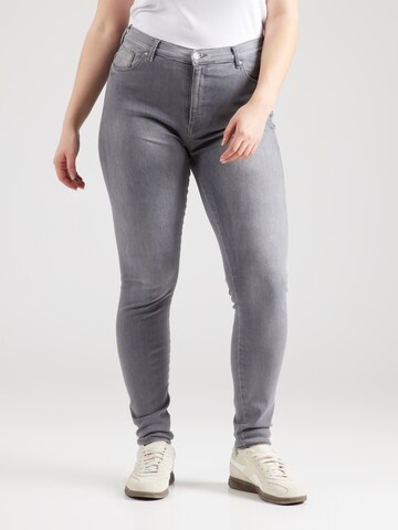 ONLY Carmakoma Skinny Jeans 'CARSHAPE' i grå: forside