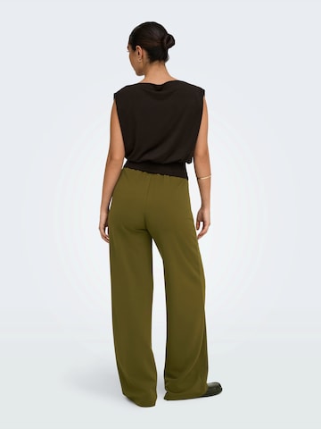 JDY Wide leg Pants 'JDYLOUISVILLE CATIA' in Green