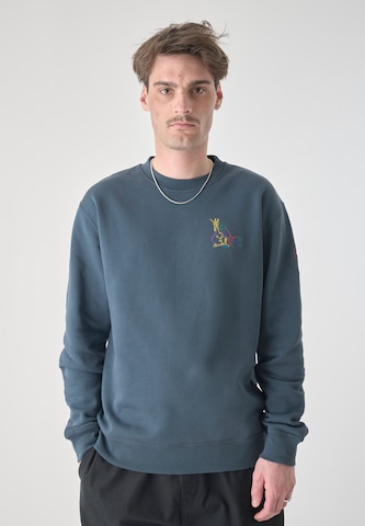 Cleptomanicx Sweatshirt 'Veggies' in Green: front
