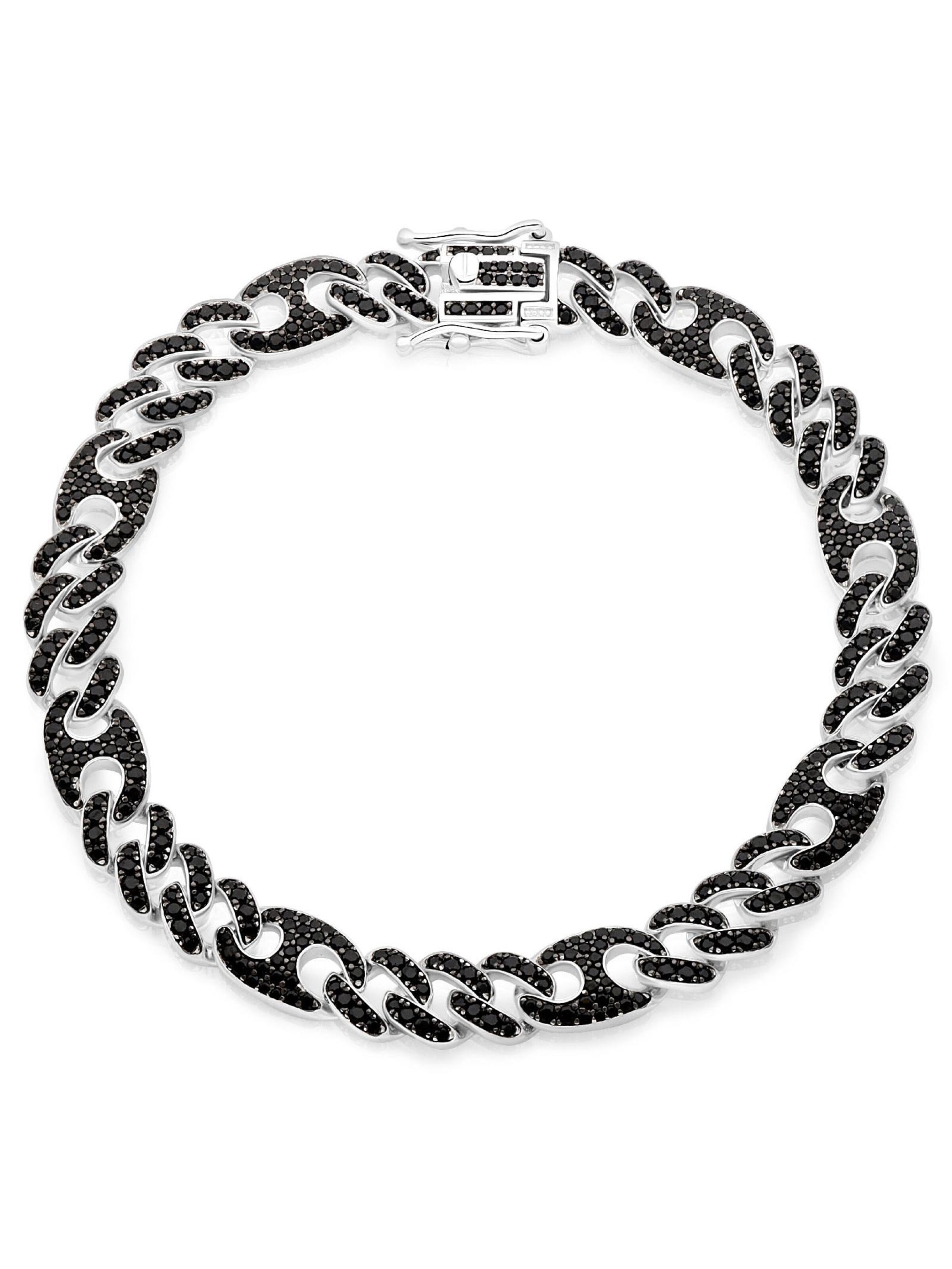 Tony Fein Bracelet 'Panzer' in Black: front