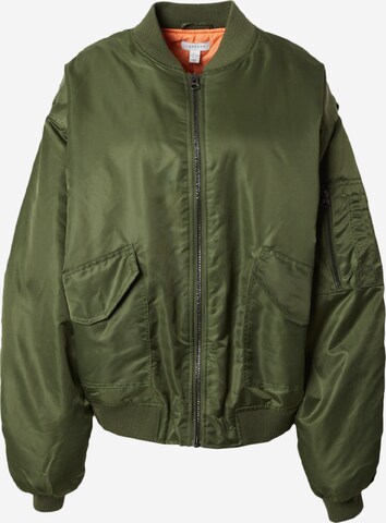 TOPSHOP - Chaqueta de entretiempo 'Nero' en verde: frente