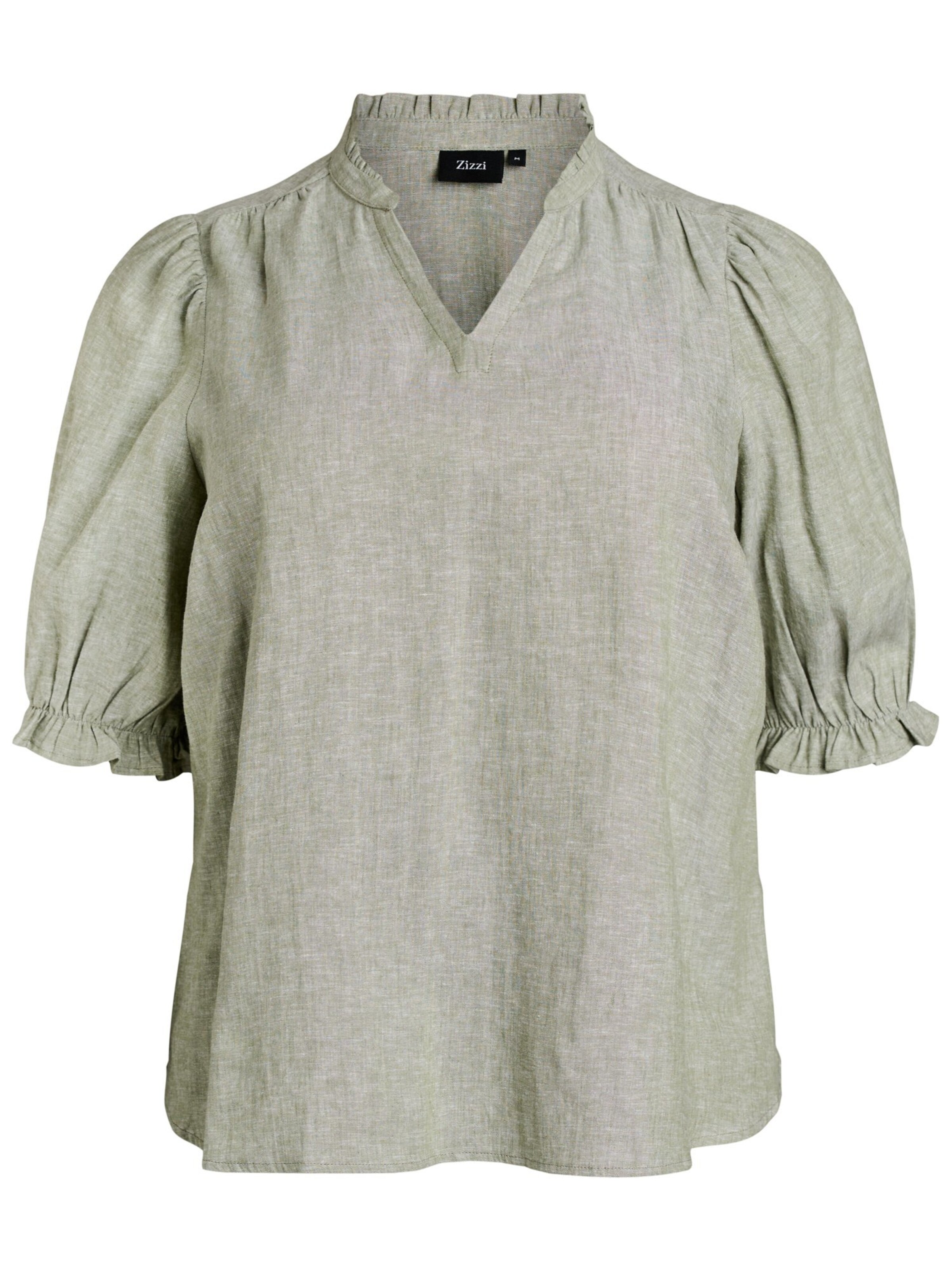 Zizzi Blouse 'VLINA' in Green: front