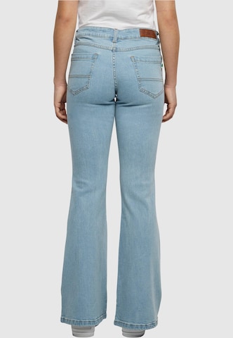 Urban Classics Flared Jeans in Blau