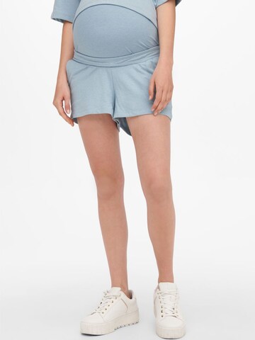 Only Maternity Regular Shorts 'Dreamer' in Blau: predná strana