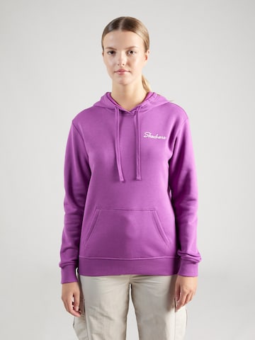 SKECHERS - Sweatshirt de desporto em roxo: frente