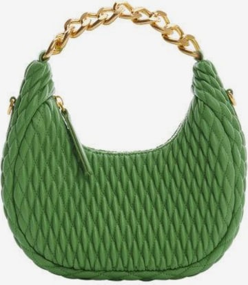 MANGO Дамска чанта 'Sasha' в зелено: отпред