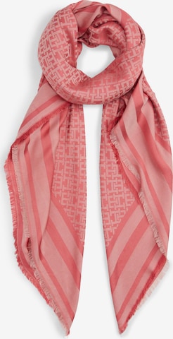 Fular de la TOMMY HILFIGER pe roz: față