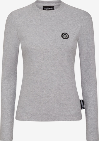 Plein Sport - Camisa em prata: frente