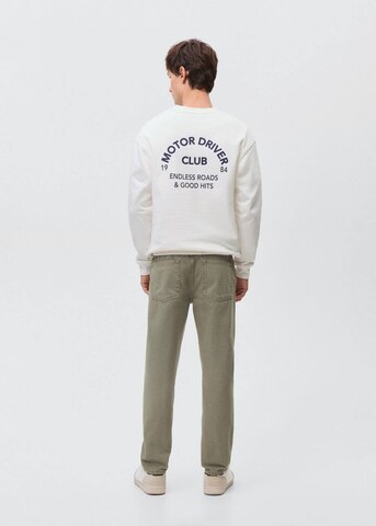 MANGO MAN Regular Jeans in Grün