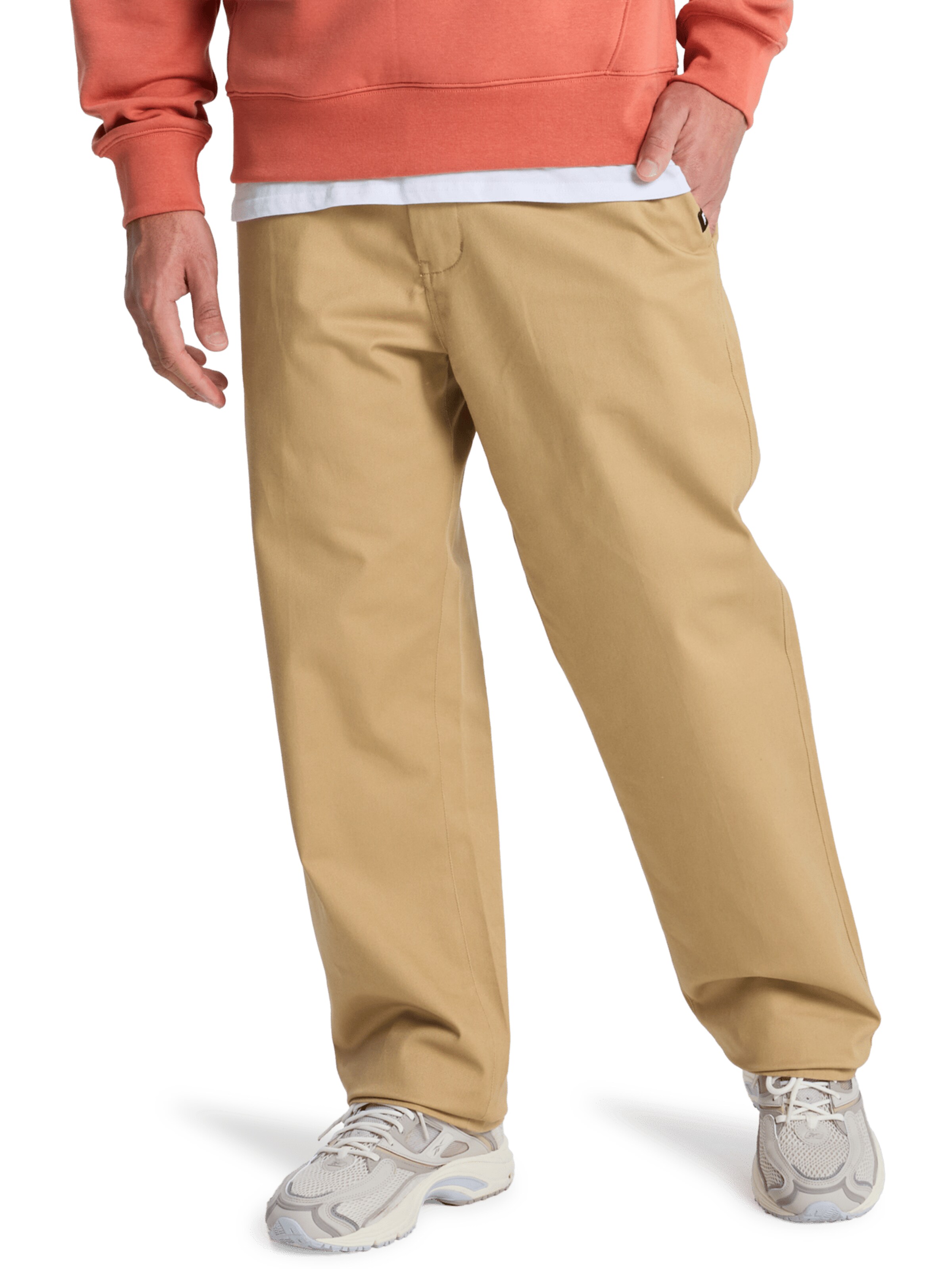 QUIKSILVER Regular Pants 'Everyday Union' in Beige: front