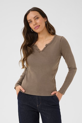 Cream - Camisa 'CRTalia' em verde: frente