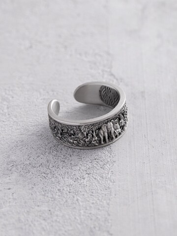 REYTEL Ring 'FAMILY OF ELEPHANTS'‌‌‌‌‌‌‌‌ in Silber: Vorderseite